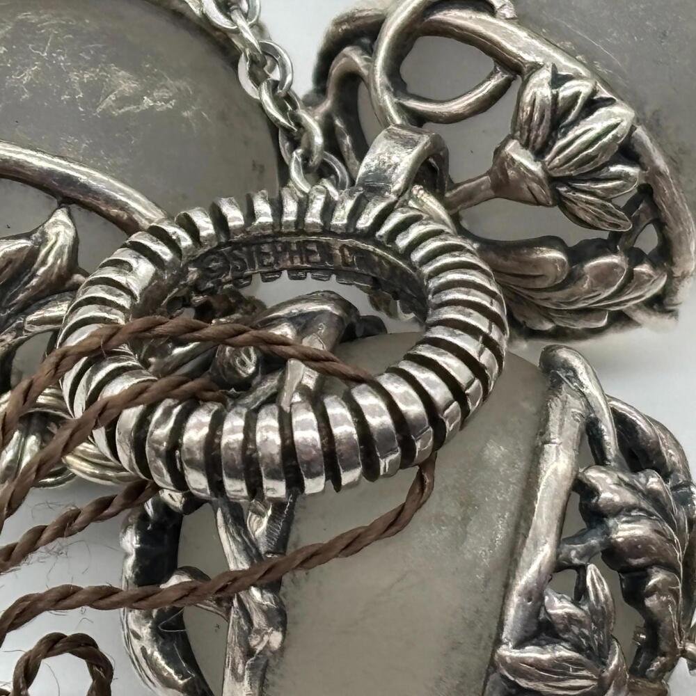 Stephen Dweck Bracelet Large Frosted Rock Crystals Sterling Galle Caps NWT - Picture 9 of 9